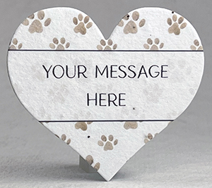Muddy Paws Print Your Message Here