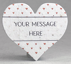 red hearts Print Your Message Here