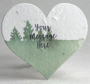 Green Treeline Print Your Message Here