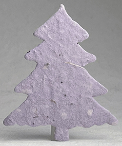 Click for 15s lavender seed paper tree shape