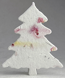 Click for 17s pink recycled seed paper tree shape
