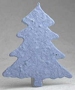 Click for 34s blue seed paper tree shape