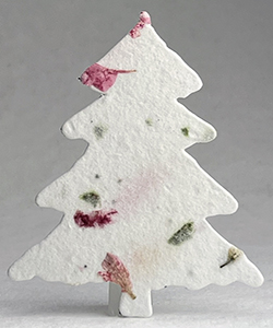 Click for 52s pink and green seed paper tree shape