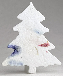 Click for 56s pink and purple seed paper tree shape