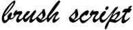 brush script