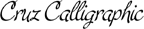 cruz calligraphic font  font