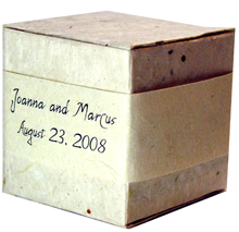 Lotka Seeded Favor Box - Names & Date