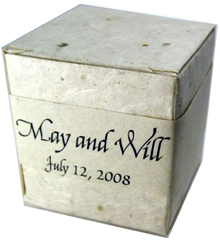 Lotka Seeded Favor Box - Names and Date