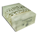 handmade seeded gift box with Golden Woodcut embellishment strip