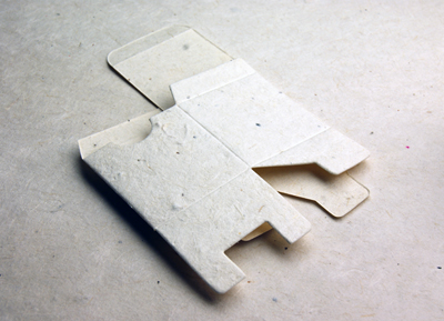 folded seed paper favor box