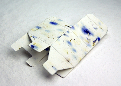 folded seed paper favor box