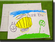 Kids Seeded Thank You Cards
