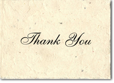 5"x7" Folded Seeded Thank You Card