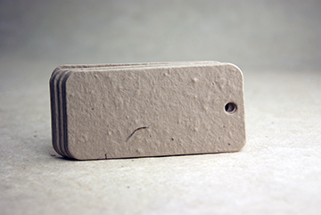 blank small rounded seed paper tags