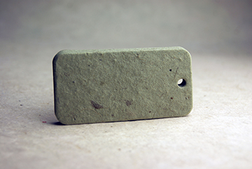 blank small rounded seed paper tags