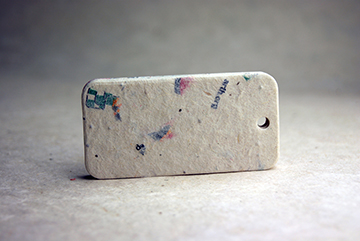 blank small rounded seed paper tags
