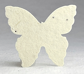 yellow butterfly seed paper