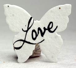 love butterfly seed paper