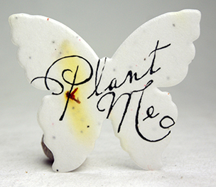 plant me butterfly seed paper