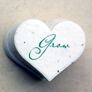 Grow Green seed paper heart