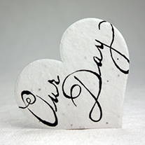 our day seed paper heart