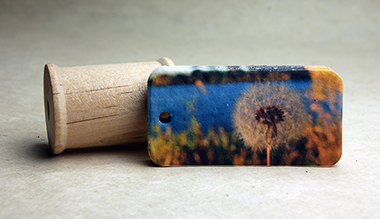 dandelion seed paper tag