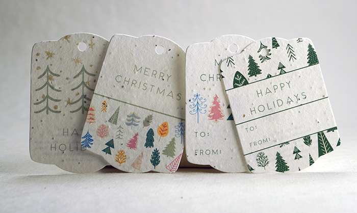 holiday tag seed paper