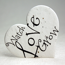 watch love grow seed paper heart