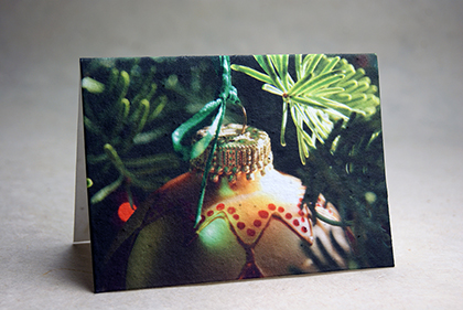 ornament holiday card