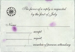 handmade reply card