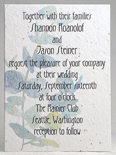 Eucalyptus invitation