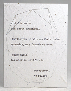 Geometric Print Panel Invitation