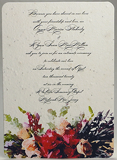 Summer Bouquet Print Panel Invitation