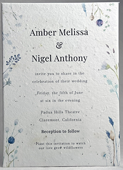 Lavender Collection print invitation