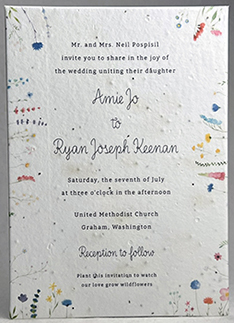 wildflower invitation