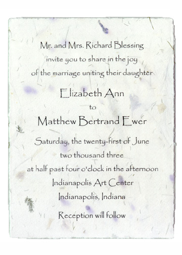Example of Printing Directly on Handmade Paper