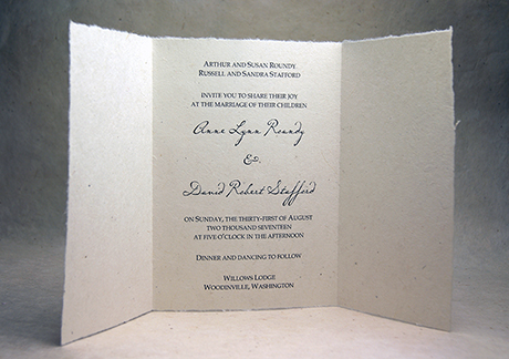 7x12 lotka handmade invitation