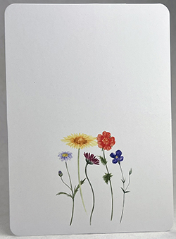 rainbow stem bouquet Print