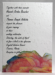 Ranunculus Print Panel Invitation