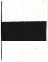 cotton seed invitation with black band