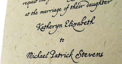 Recycled Seed Paper Invitation