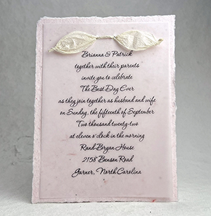 4.5x6 cotton invitation