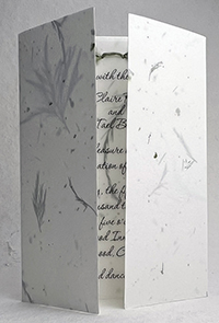 7x10 cotton invitation - printed example