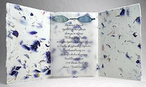 6x12 cotton invitation - printed example