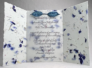 7x12 cotton invitation - printed example