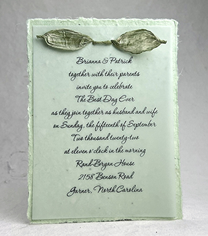 4.5x6 cotton invitation