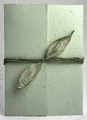 7x10 cotton invitation - printed example