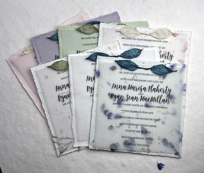 6x6 Cotton Invitation