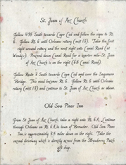Handmade Directions Cards