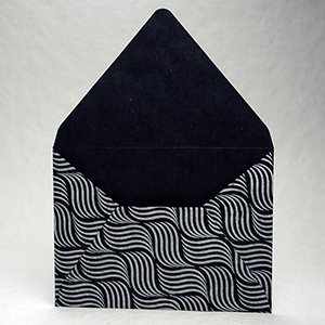 black wave envelope